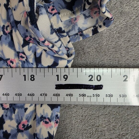 Womens Lauren Ralph Lauren Floral Dress V Neck Short Sleeve Polyester Stretch 16 - Picture 7 of 9